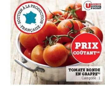 Super U Tomate Ronde en Grappe offre