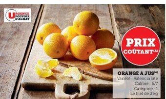 Super U Orange A Jus offre