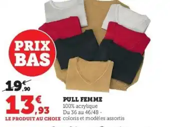 Super U Pull Femme offre