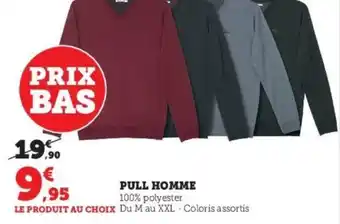 Super U Pull Homme offre