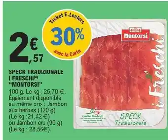 E.Leclerc Speck tradizionale i freschi offre