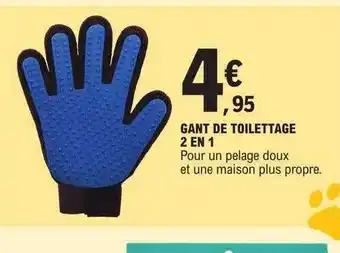E.Leclerc Gant de toilettage 2 en 1 offre
