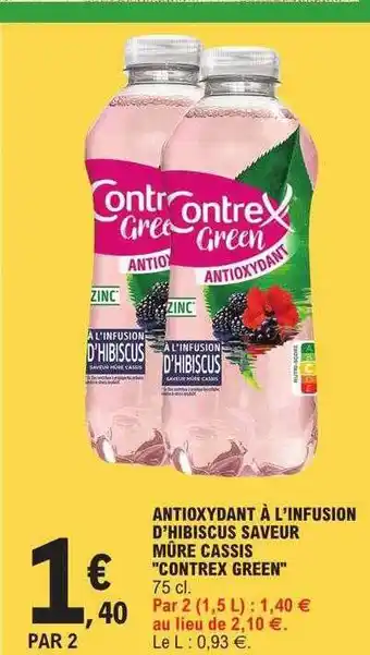 Antioxydant à l'infusion d'hibiscus saveur mûre cassis