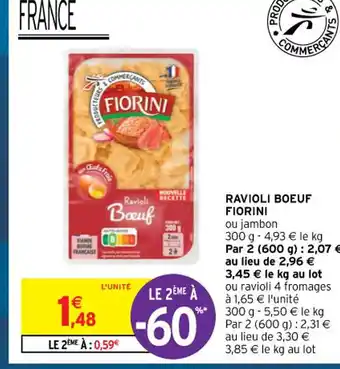 Intermarché Ravioli Boeuf Fiorini offre