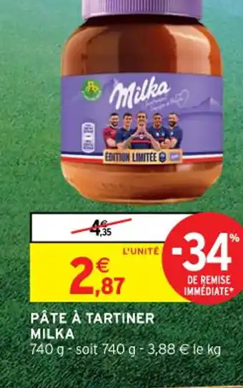 Intermarché Pâte à Tartiner Milka offre