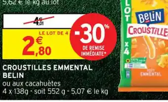 Intermarché Croustilles Emmental Belin offre