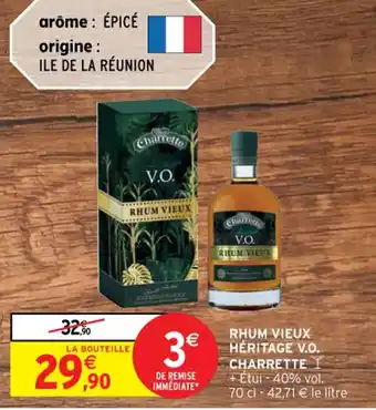 Intermarché Rhum Vieux Héritage V.O. Charrette offre