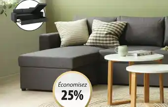 JYSK Canapé Convertible Avec Méridienne Marslev offre