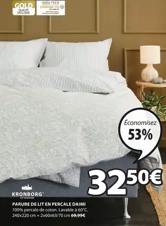 JYSK Parure de Lit En Percale Diami offre