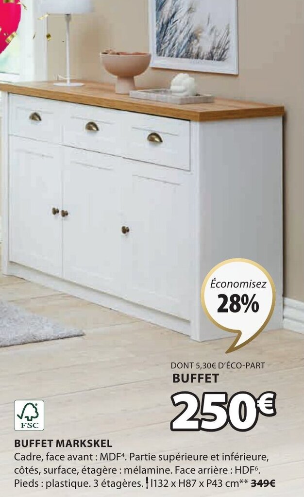 Promo Buffet Markskel chez JYSK