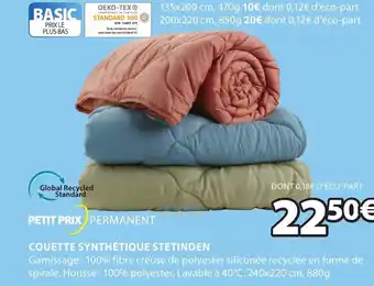 JYSK Couette Synthétique Stetinden offre
