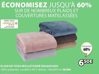 JYSK Plaid en Tissu Molletonné Dragehode offre