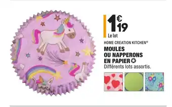 ALDI Moules ou Napperons en Papier offre
