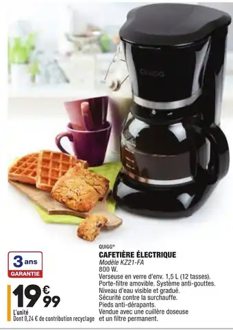 ALDI Cafetière électrique offre