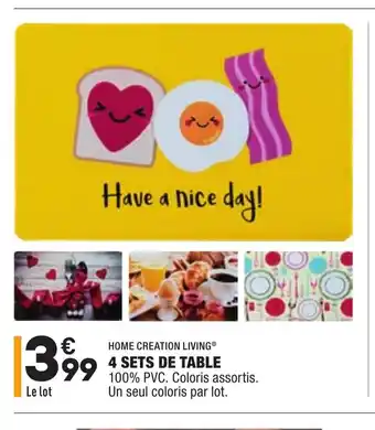 4 Sets de Table