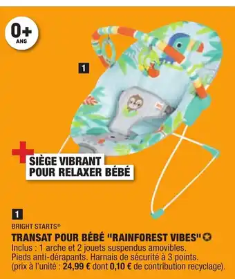 ALDI Transat Pour bébé Rainforest vibes offre