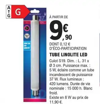 E.Leclerc Brico Tube linolite led offre