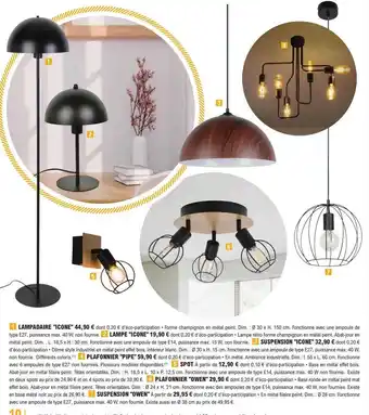 E.Leclerc Brico Lampadaire offre