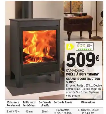 E.Leclerc Brico Poêle à bois offre