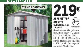 E.Leclerc Brico Abri métal offre