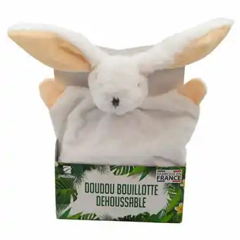 Truffaut Pelucho - doudou bouillotte lapin offre
