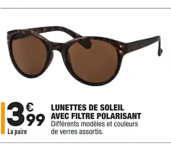 ALDI Lunettes de Soleil Avec Filtre Polarisant offre