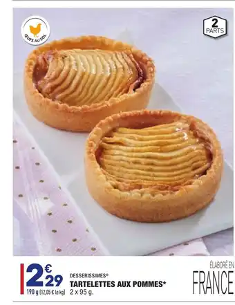 ALDI Tartelettes Aux Pommes offre