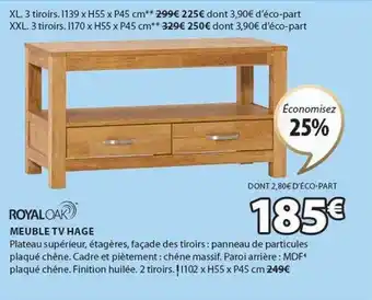 JYSK Meuble tv hage royaloak offre