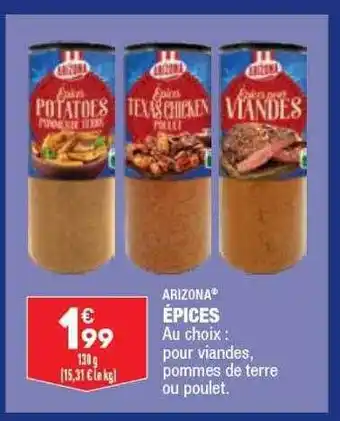ALDI Épices arizona offre