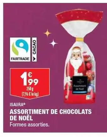 ALDI Assortiment de chocolats de noël isaura offre