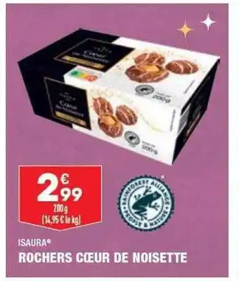 ALDI Rochers cœur de noisette isaura offre