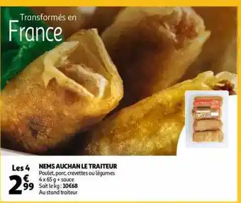 Auchan Nems auchan le traiteur offre