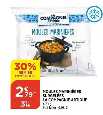 Bi1 Moules marinières surgelées la compagnie artique offre