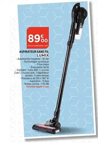 Aspirateur sans fil lumix