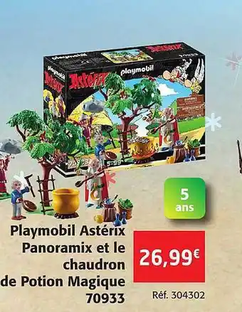 Colruyt Playmobil astérix panoramix et le chaudron de potion magique 70933 offre