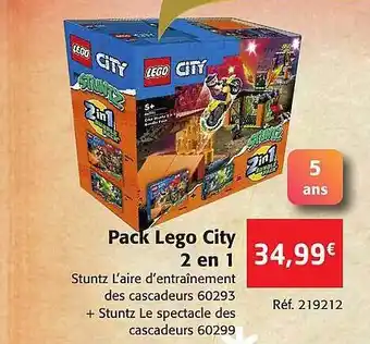 Colruyt Pack lego city 2 en 1 offre