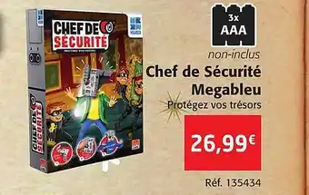 Colruyt Chef de sécurité méga bleu offre