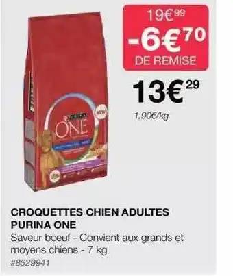 Costco Croquettes chien adultes purina one offre