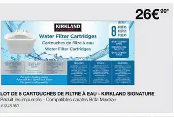 Costco Lot de 8 cartouches de filtre à eau - kirkland signature offre
