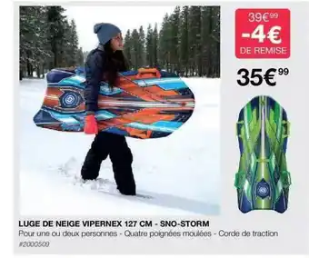 Costco Luge de neige vipernex 127 cm - sno-storm offre