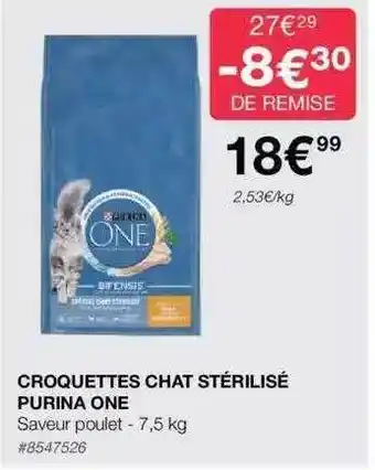 Costco Croquettes chat stérilisé purina one offre