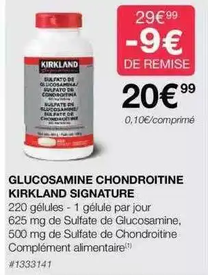 Glucosamine chondroitine kirkland signature