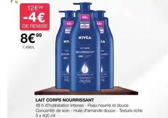 Costco Lait corsp nourrissant nivea offre