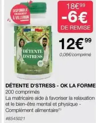 Costco Détente d'stress - ok la forme offre