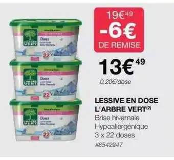 Costco Lessive en dose l'arbre vert offre