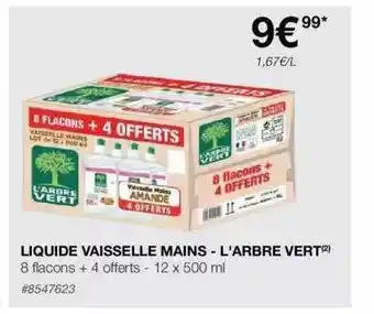 Costco Liquide vaisselle mains - l'arbre vert offre
