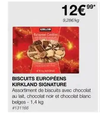 Costco Biscuits européens kirkland signature offre