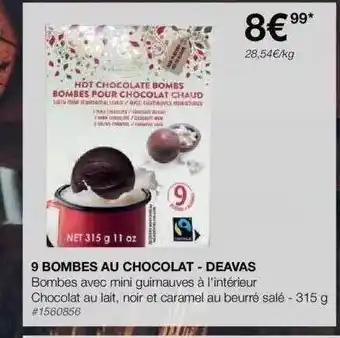 9 bombes au chocolat - deavas