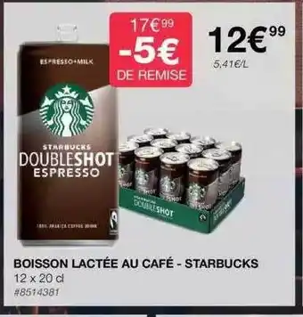 Costco Boisson lactée au café - starbucks offre