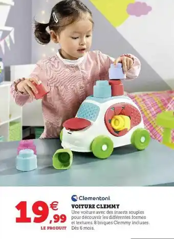 Hyper U Voiture clemmy clementoni offre